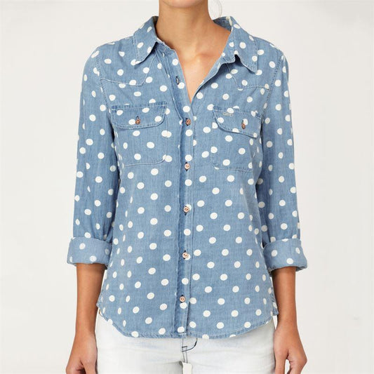 Long Sleeve Jean Shirt