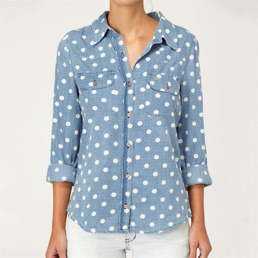Long Sleeve Jean Shirt
